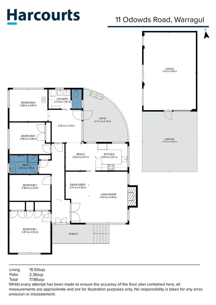 Floorplan of Homely house listing, 11 Odowds Road, Warragul VIC 3820