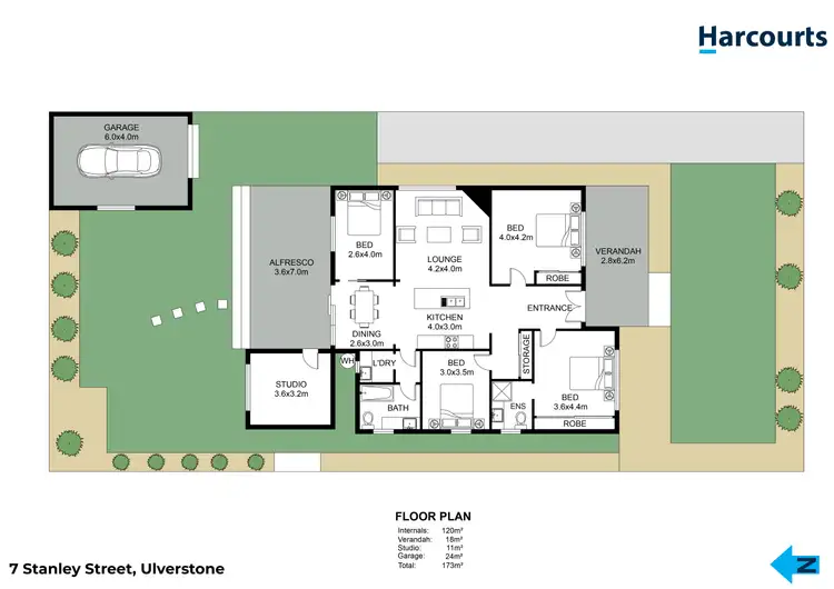 Floorplan of Homely house listing, 7 Stanley Street, Ulverstone TAS 7315