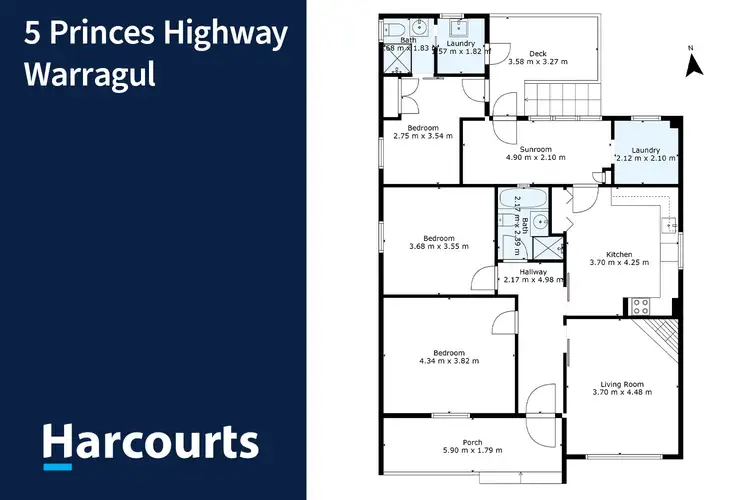 Floorplan of Homely house listing, 5 Princes Highway, Warragul VIC 3820