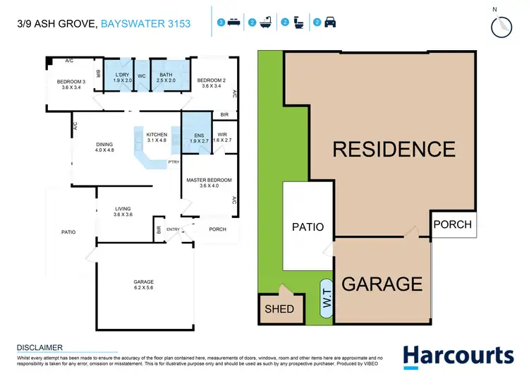 Floorplan of Homely unit listing, 3/9 Ash Grove, Bayswater VIC 3153