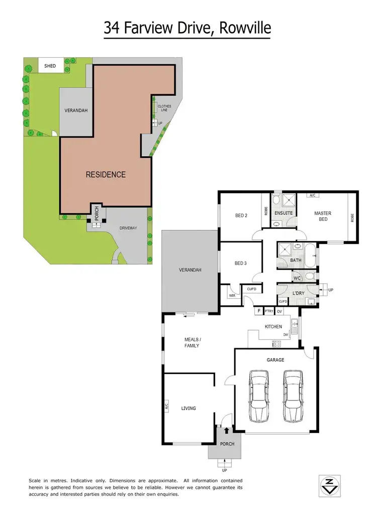 Floorplan of Homely house listing, 34 Farview Drive, Rowville VIC 3178