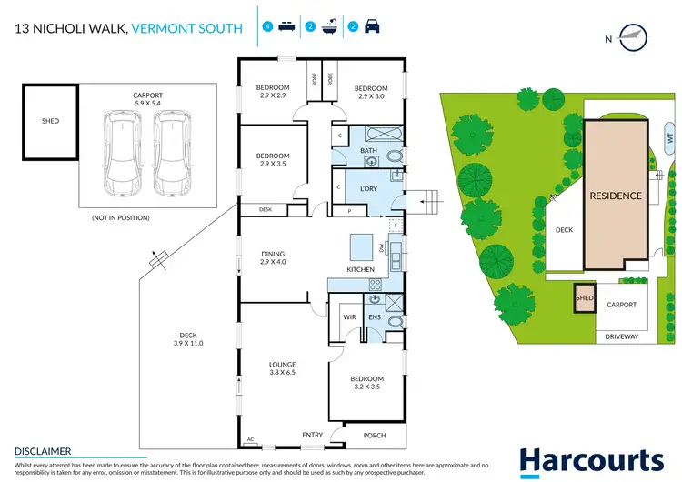 Floorplan of Homely house listing, 13 Nicholi Walk, Vermont South VIC 3133