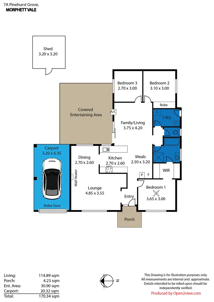 Floorplan of Homely house listing, 7A Pinehurst Grove, Morphett Vale SA 5162