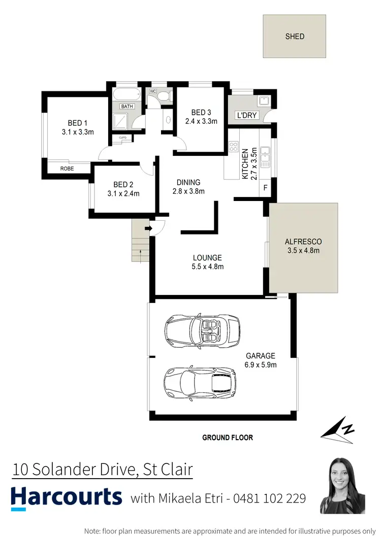 Floorplan of Homely house listing, 10 Solander Drive, St Clair NSW 2759