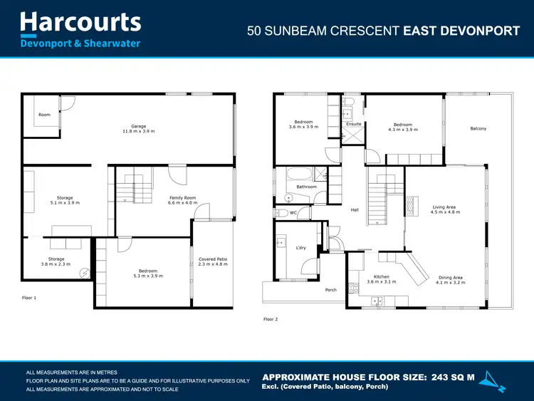 Floorplan of Homely house listing, 50 Sunbeam Crescent, East Devonport TAS 7310