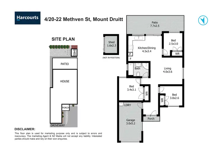 Floorplan of Homely villa listing, 4/20-22 Methven Street, Mount Druitt NSW 2770
