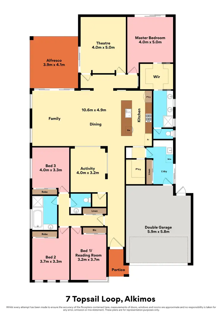 Floorplan of Homely house listing, 7 Topsail Loop, Alkimos WA 6038