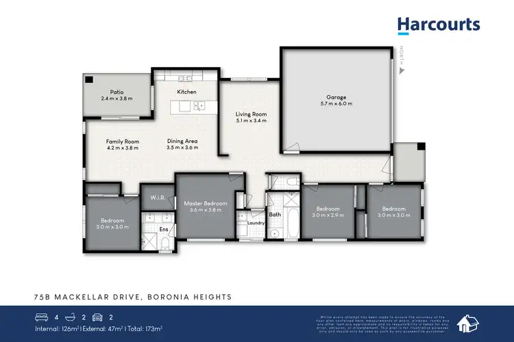 Floorplan of Homely house listing, 75A Mackellar Drive, Boronia Heights QLD 4124