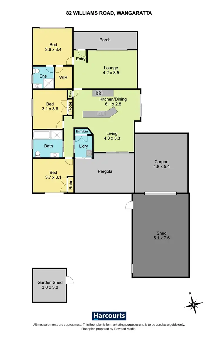 Floorplan of Homely house listing, 82 Williams Road, Wangaratta VIC 3677