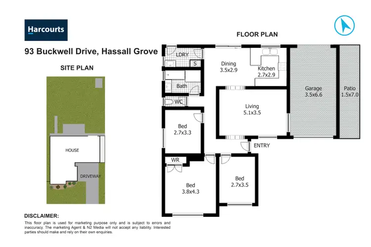 Floorplan of Homely house listing, 93 Buckwell Drive, Hassall Grove NSW 2761