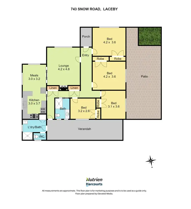 Floorplan of Homely rural property listing, 743 Snow Road, Laceby VIC 3678