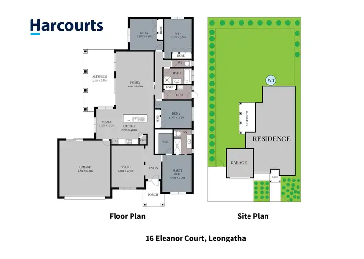 Floorplan of Homely house listing, 16 Eleanor Court, Leongatha VIC 3953