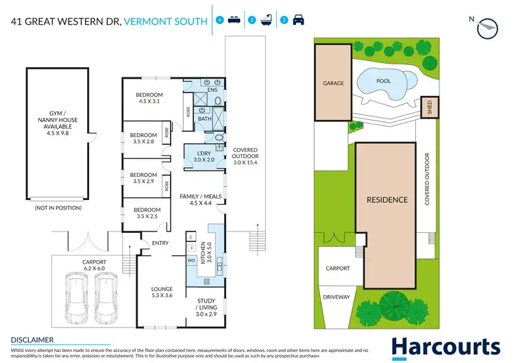Floorplan of Homely house listing, 41 Great Western Drive, Vermont South VIC 3133