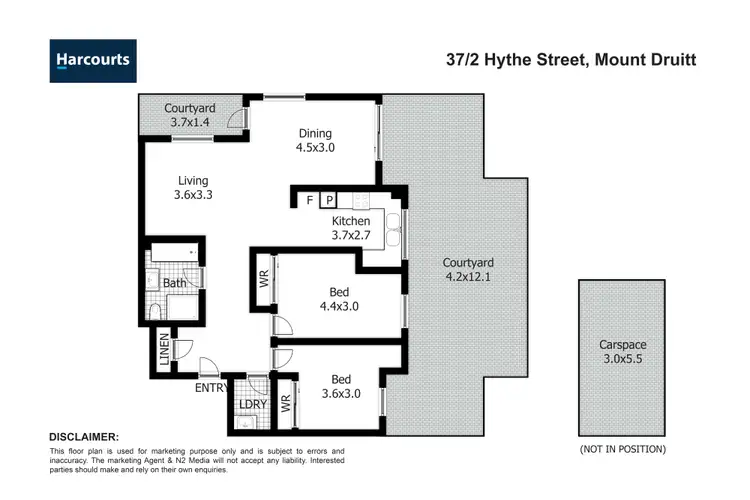 Floorplan of Homely unit listing, 37/2 Hythe Street, Mount Druitt NSW 2770