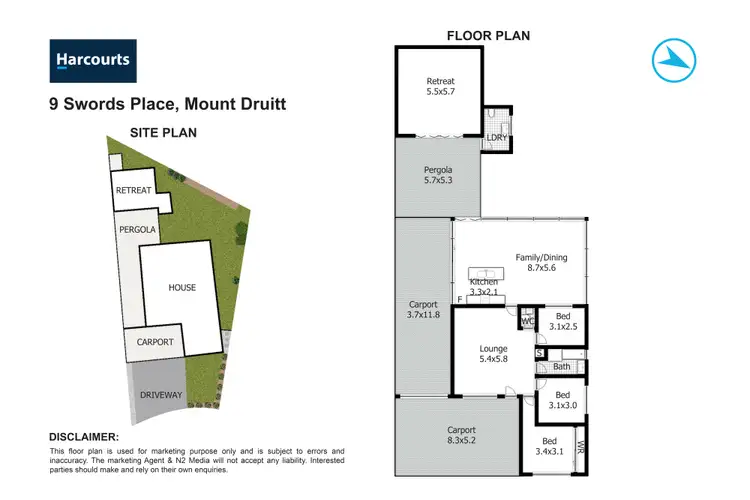 Floorplan of Homely house listing, 9 Swords Place, Mount Druitt NSW 2770