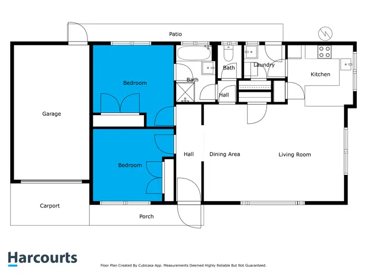 Floorplan of Homely unit listing, 2/13 Mary Rogers Crescent, Leongatha VIC 3953