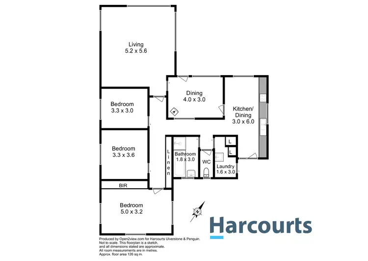 Floorplan of Homely house listing, 32 Henslowes Road, Ulverstone TAS 7315