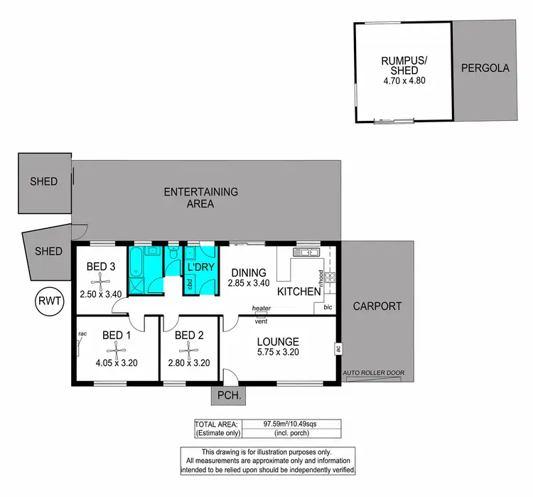 Floorplan of Homely house listing, 6 Hasse Court, Parafield Gardens SA 5107