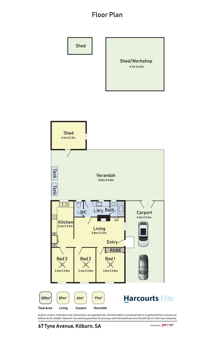 Floorplan of Homely house listing, 67 Tyne Avenue, Kilburn SA 5084