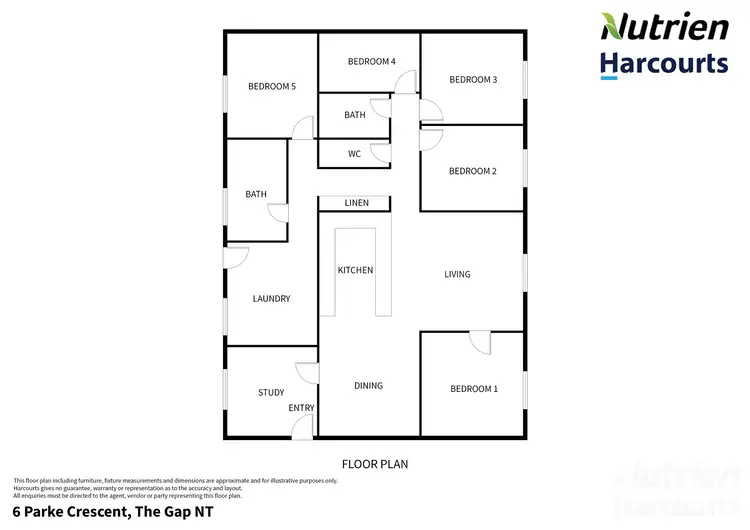 Floorplan of Homely house listing, 6 Parke Crescent, The Gap NT 870