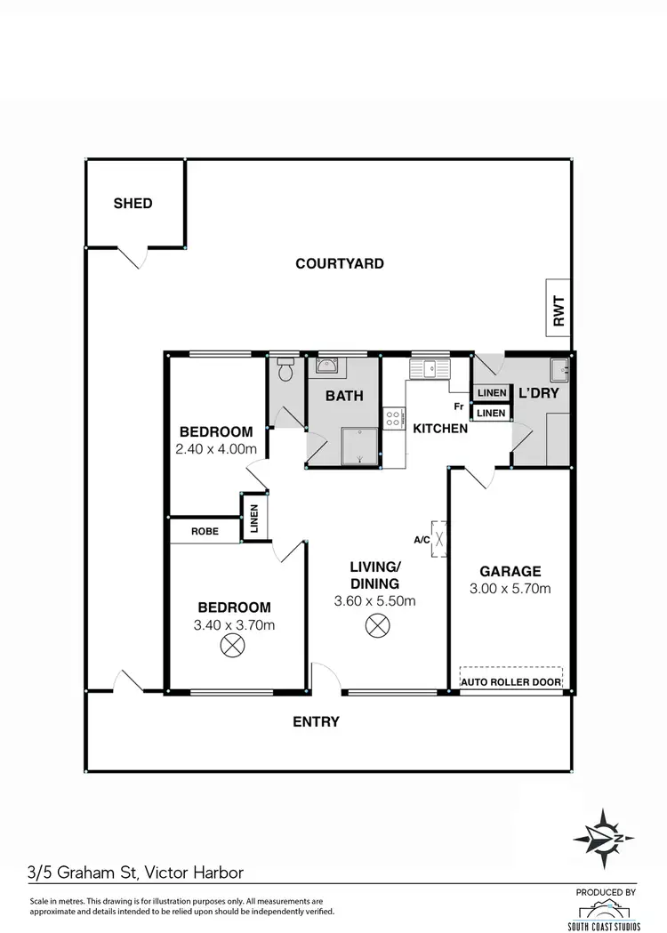 Floorplan of Homely house listing, 3/5-7 Graham Street, Victor Harbor SA 5211
