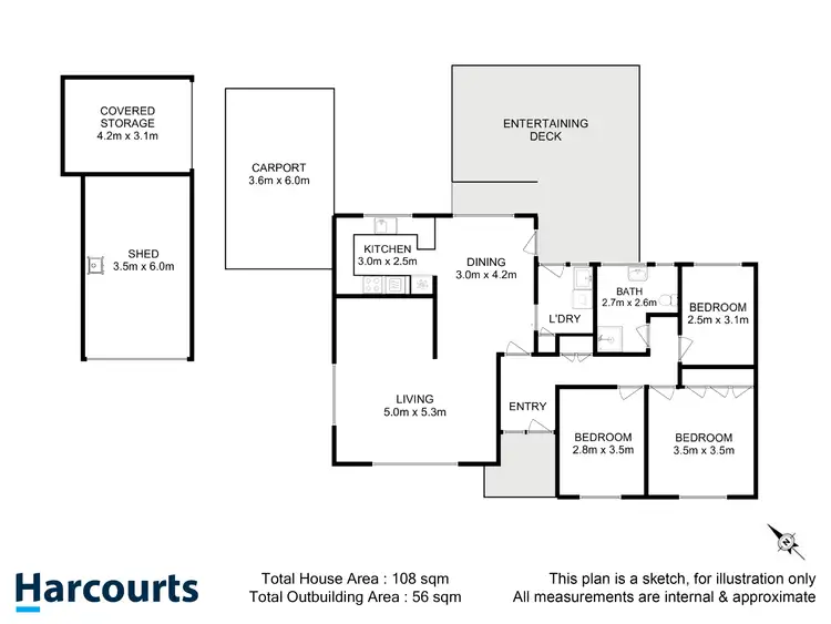 Floorplan of Homely house listing, 94 Agnes Street, Ranelagh TAS 7109