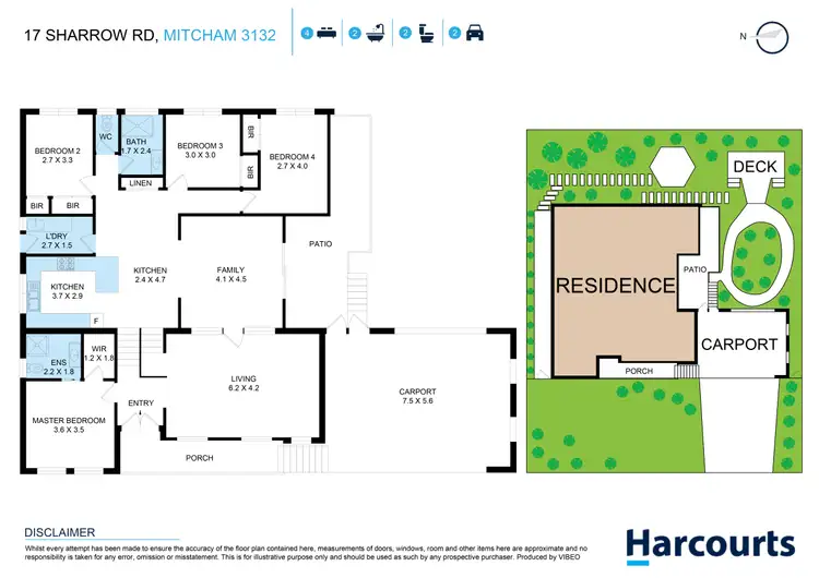 Floorplan of Homely house listing, 17 Sharrow Road, Mitcham VIC 3132