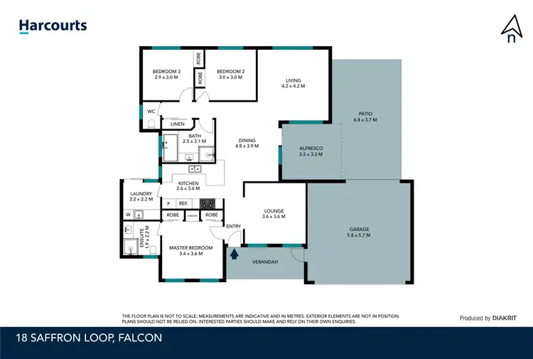 Floorplan of Homely house listing, 18 Saffron Loop, Falcon WA 6210