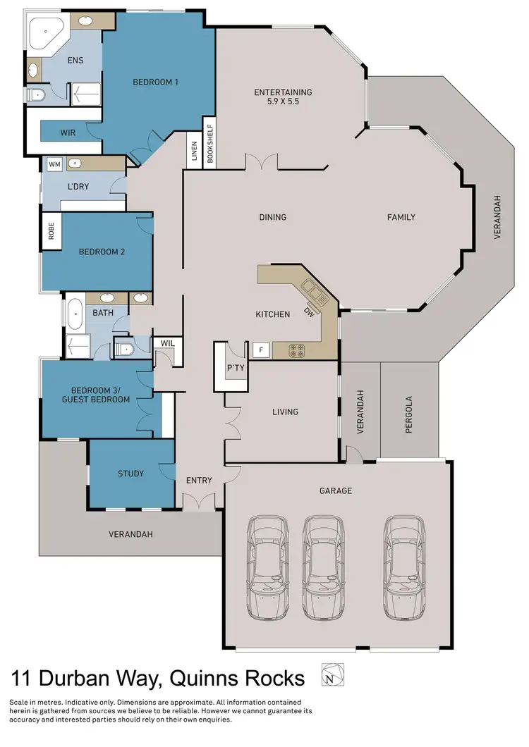 Floorplan of Homely house listing, 11 Durban Way, Quinns Rocks WA 6030