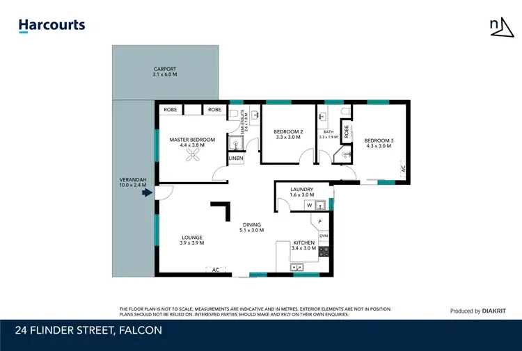 Floorplan of Homely house listing, 24 Flinders Street, Falcon WA 6210