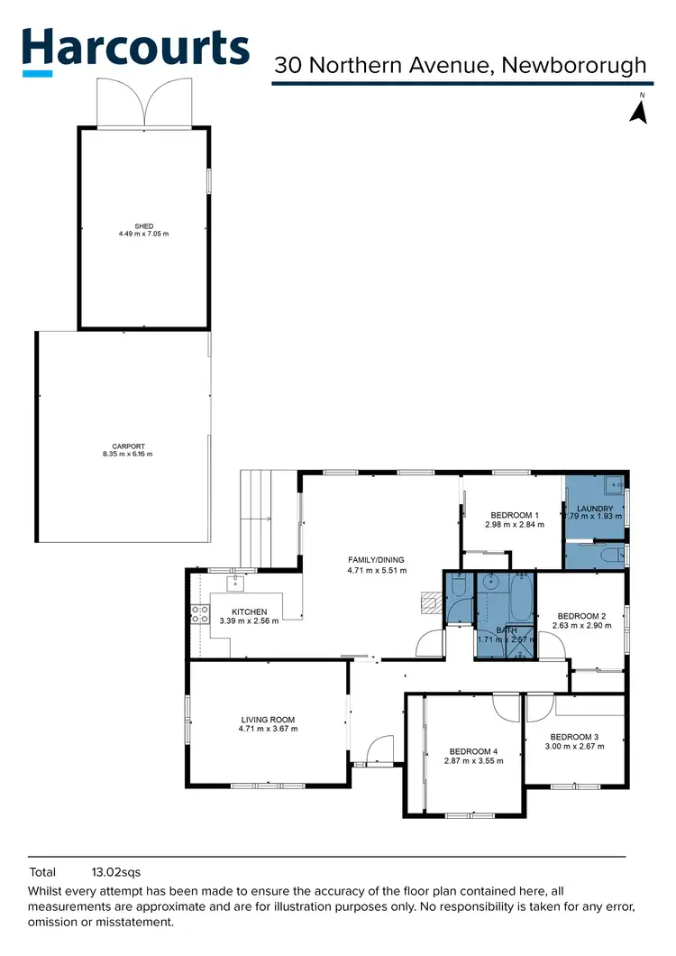 Floorplan of Homely house listing, 30 Northern Avenue, Newborough VIC 3825