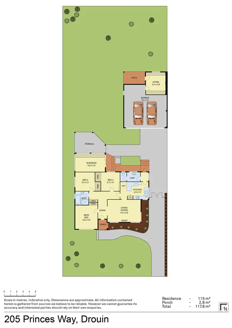 Floorplan of Homely house listing, 205 Princes Way, Drouin VIC 3818