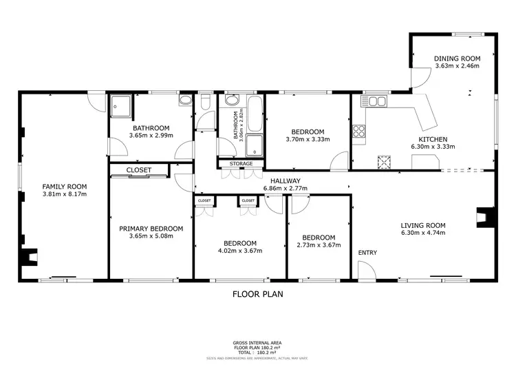 Floorplan of Homely house listing, 1749 Tumbarumba Road, Rosewood NSW 2652