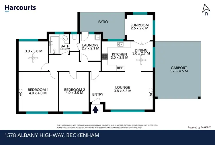 Floorplan of Homely house listing, 1578 Albany Highway, Beckenham WA 6107