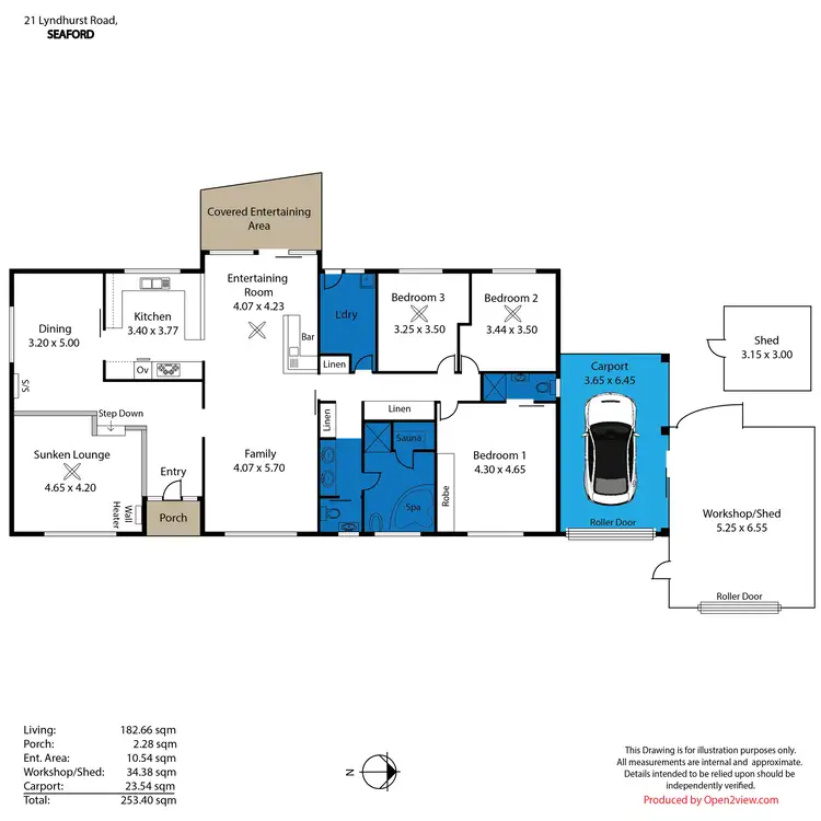 Floorplan of Homely house listing, 21 Lyndhurst Road, Seaford SA 5169