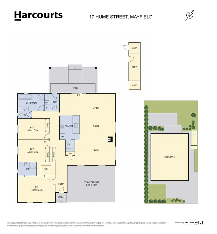 Floorplan of Homely house listing, 17 Hume Street, Mayfield TAS 7248