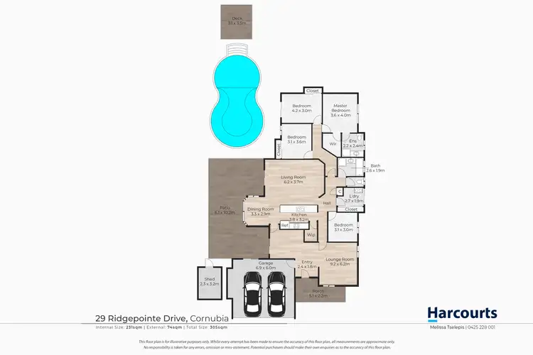 Floorplan of Homely house listing, 29 Ridgepointe Drive, Cornubia QLD 4130