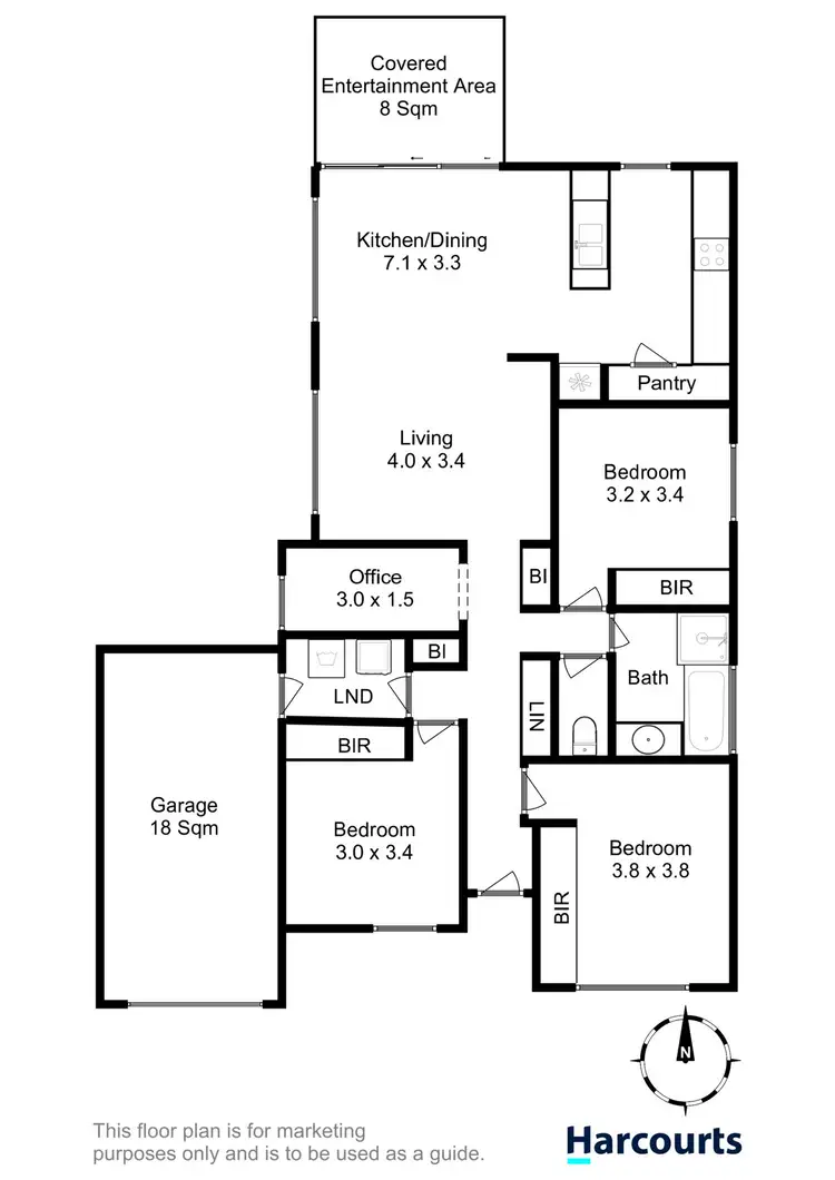 Floorplan of Homely house listing, 13 Monteith Crescent, Bagdad TAS 7030