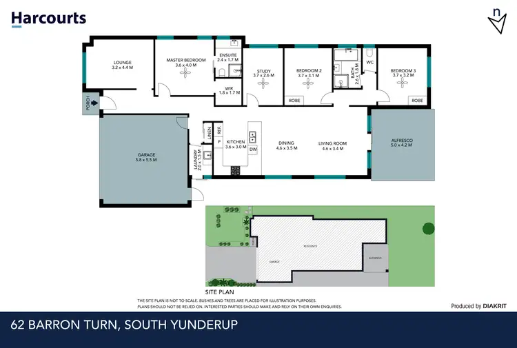 Floorplan of Homely house listing, 62 Barron Turn, South Yunderup WA 6208