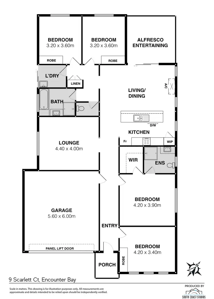 Floorplan of Homely house listing, 9 Scarlett Court, Encounter Bay SA 5211