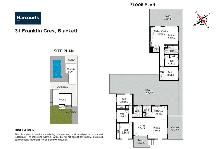 Floorplan of Homely house listing, 31 & 31A Franklin Crescent, Blackett NSW 2770