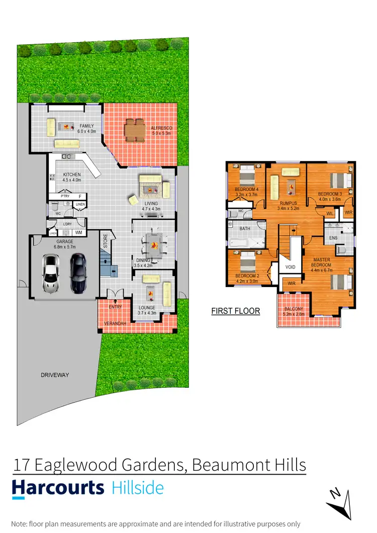 Floorplan of Homely house listing, 17 Eaglewood Gardens, Beaumont Hills NSW 2155