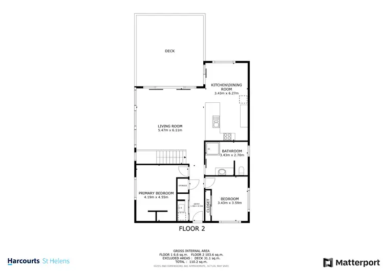 Floorplan of Homely house listing, 74a Main Road, Binalong Bay TAS 7216