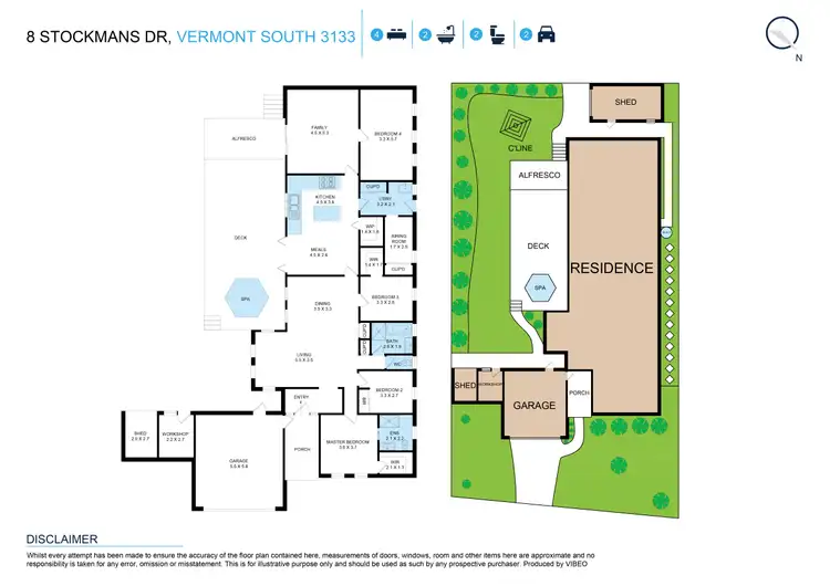 Floorplan of Homely house listing, 8 Stockmans Drive, Vermont South VIC 3133