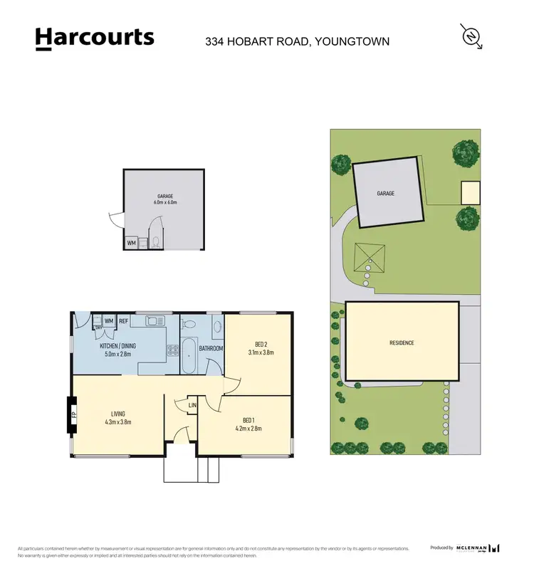 Floorplan of Homely house listing, 334 Hobart Road, Youngtown TAS 7249