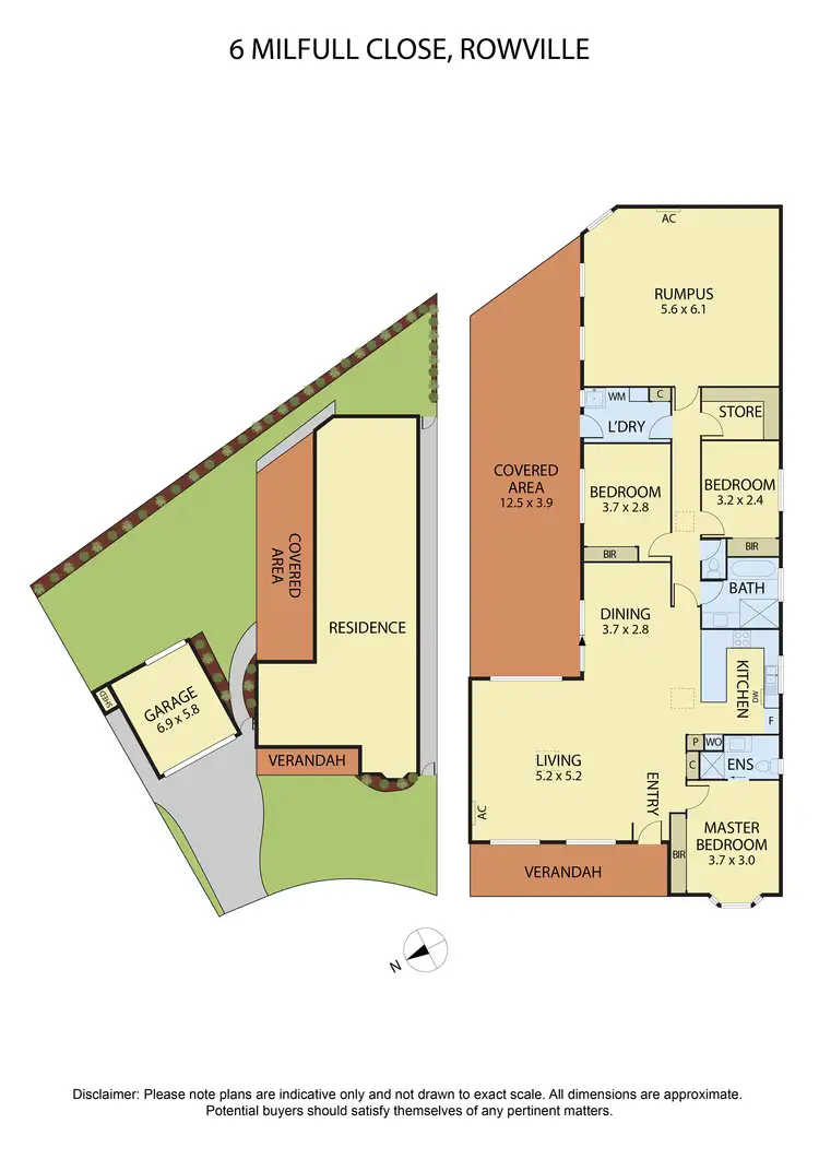 Floorplan of Homely house listing, 6 Milfull Close, Rowville VIC 3178