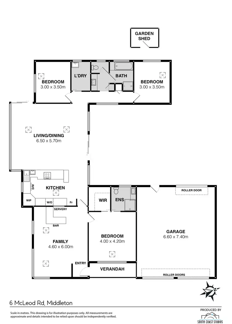 Floorplan of Homely house listing, 6 McLeod Road, Middleton SA 5213