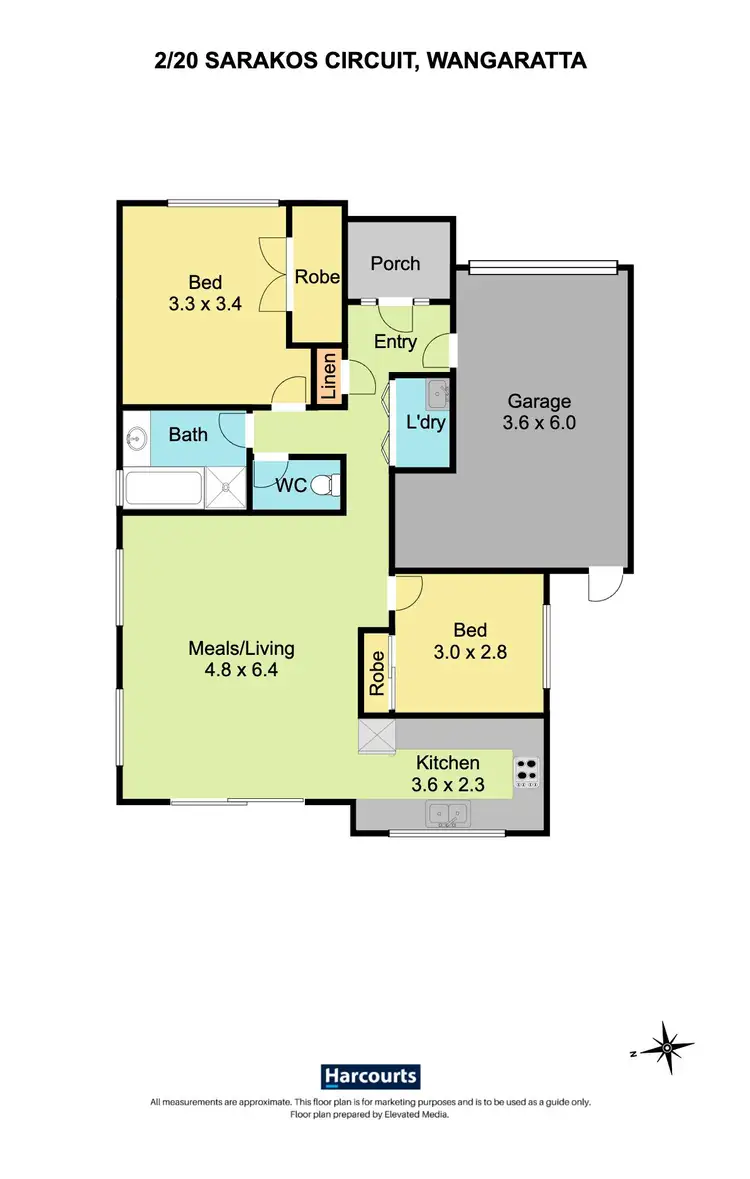 Floorplan of Homely house listing, 2/20 Sarakos Circuit, Wangaratta VIC 3677