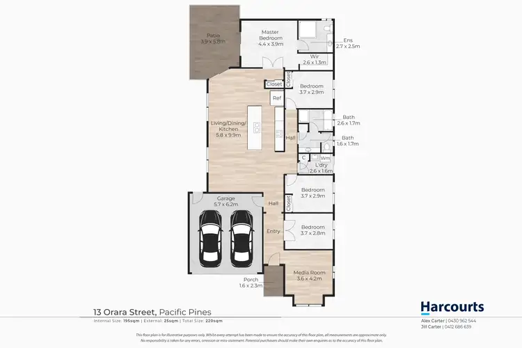 Floorplan of Homely house listing, 13 Orara Street, Pacific Pines QLD 4211