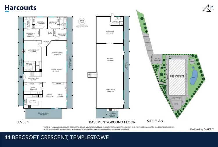 Floorplan of Homely house listing, 44 Beecroft Crescent, Templestowe VIC 3106